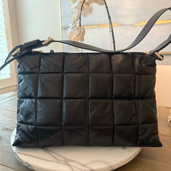 All Saints Edbury Quilted Leather Shoulder Bag - Picture 1 of 7